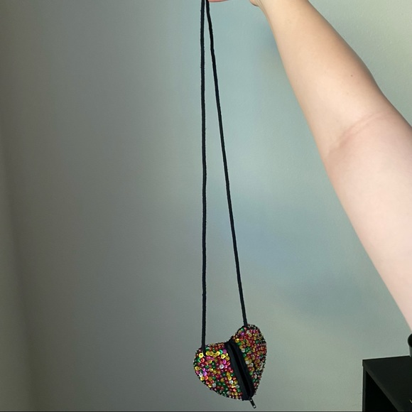 COPY - Amazing Rainbow Sequined Coin Purse with Strap - Picture 4 of 4